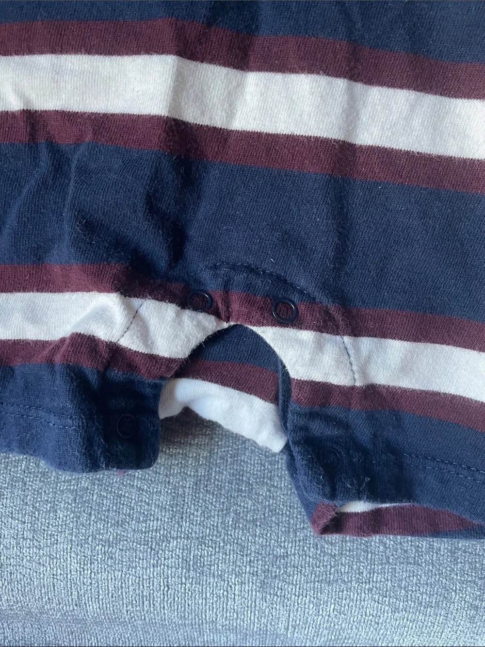 Ralph Lauren Navy & White Striped Polo One-Piece